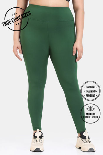 Buy Zelocity True Curv Quick Dry Gym Leggings - Green Pastures